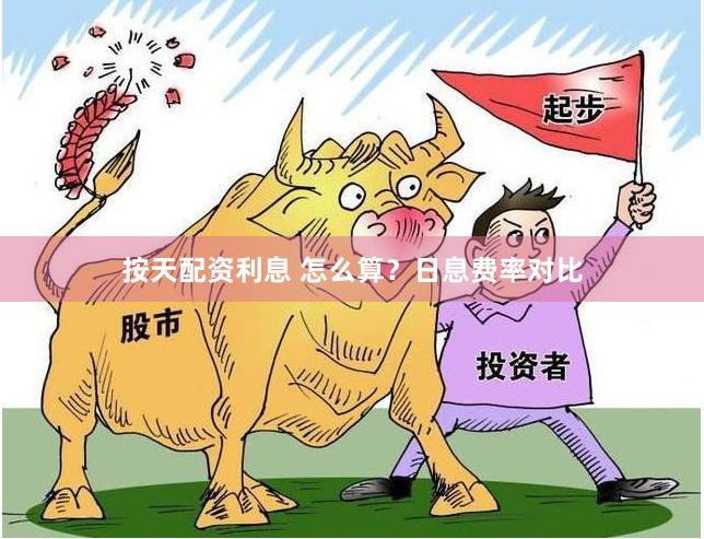按天配资利息 怎么算？日息费率对比